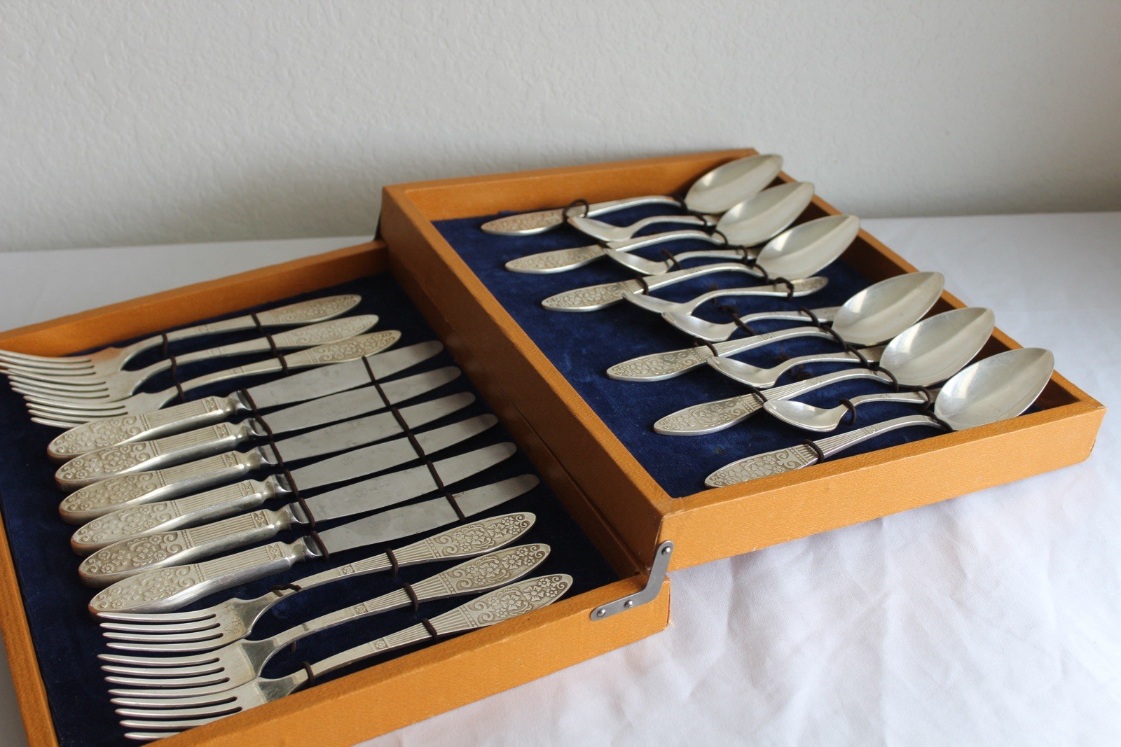 USSR-Made Vintage silverware set with the Soviet State Quality Mark (1980)