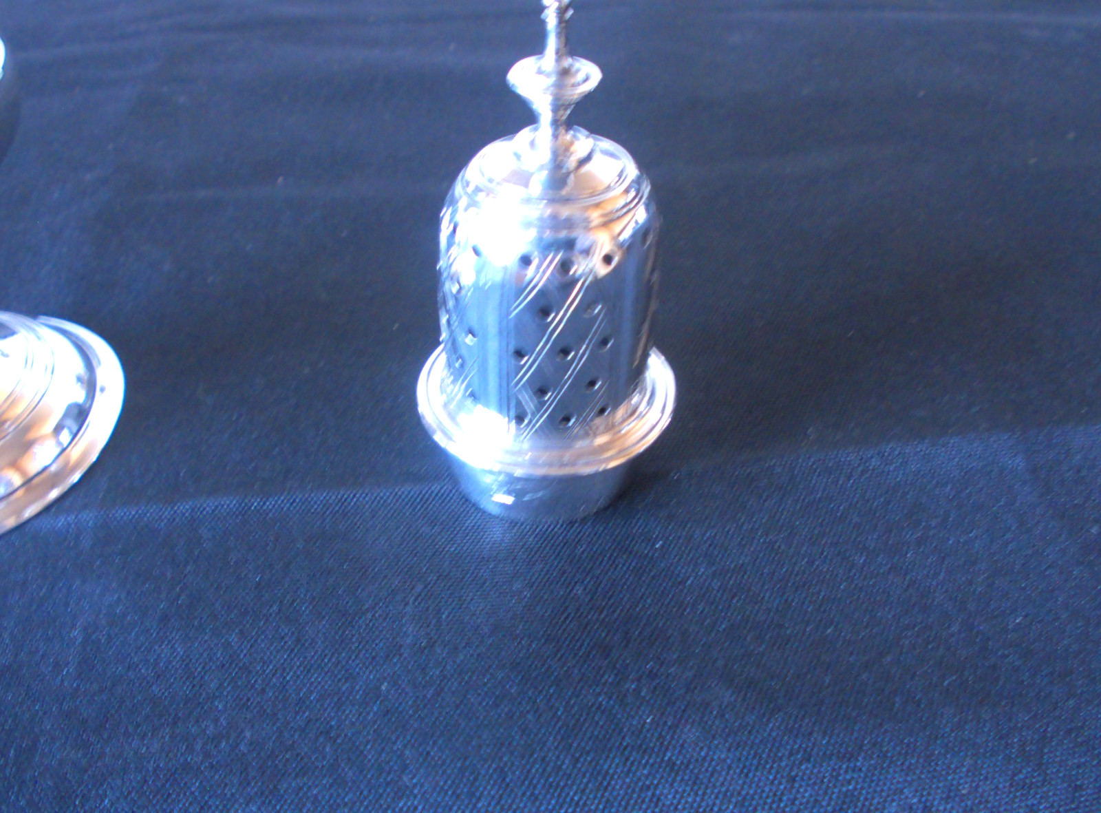 Solid Silver George 111 Muffineer Sugar Caster Hallmark Date 1784 By George Smit