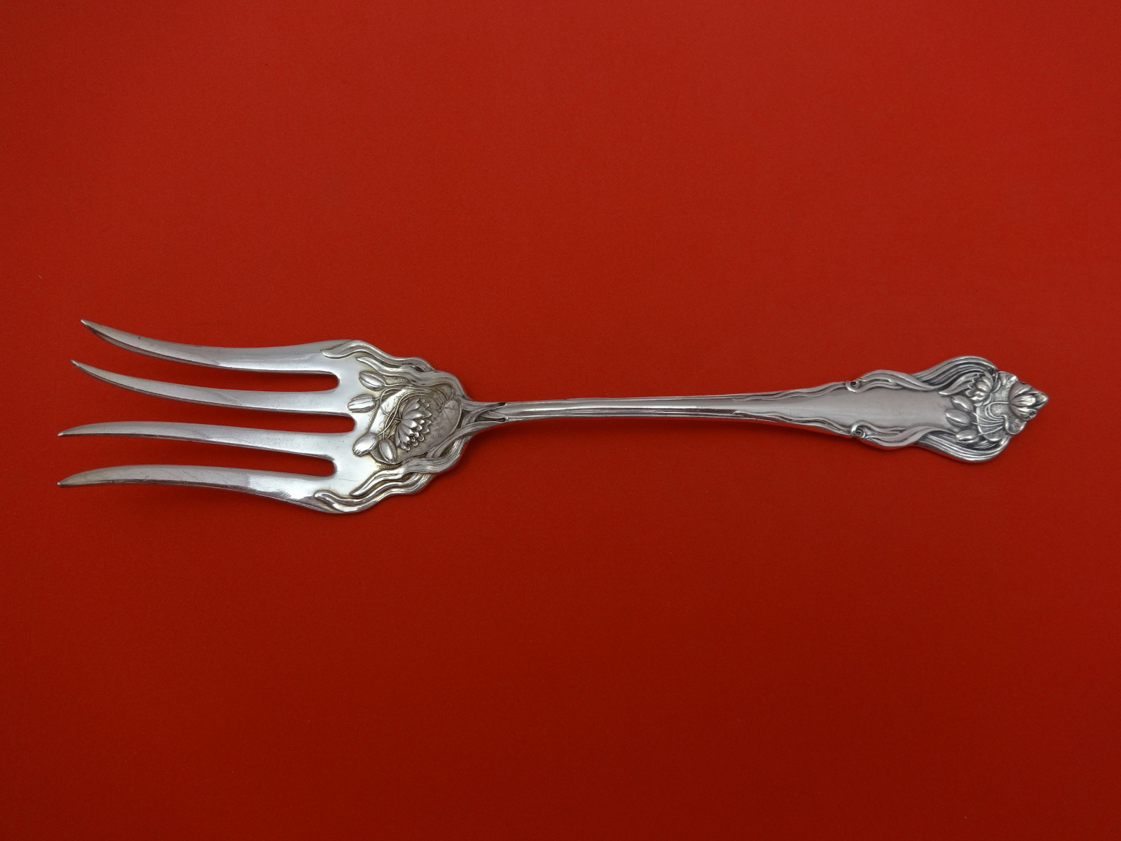 Nenuphar by American Plate Silverplate Cold Meat Fork 7 1/2″