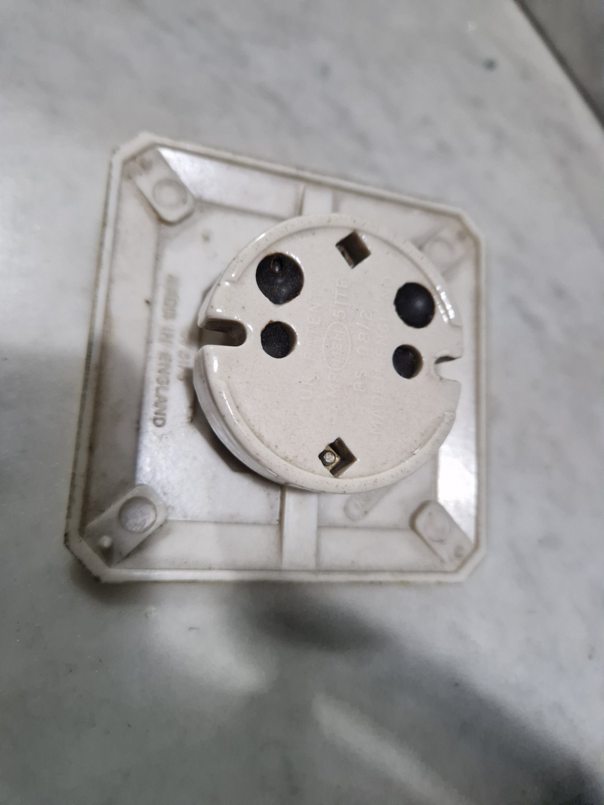 Art Deco White Bakelite Light Switch
