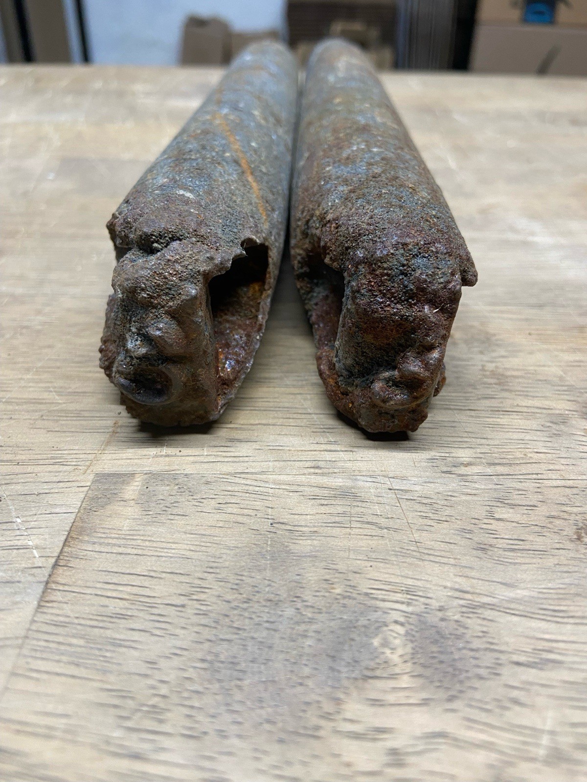 Lot of 2 Antique 6 LBS Vintage Cast Iron Window Sash Weights Deep Sea Fishing