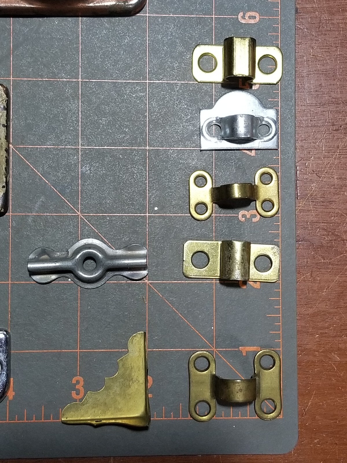 Various Vintage Hardware Junk Drawer Cupboard Latch Parts New Elbow Latch