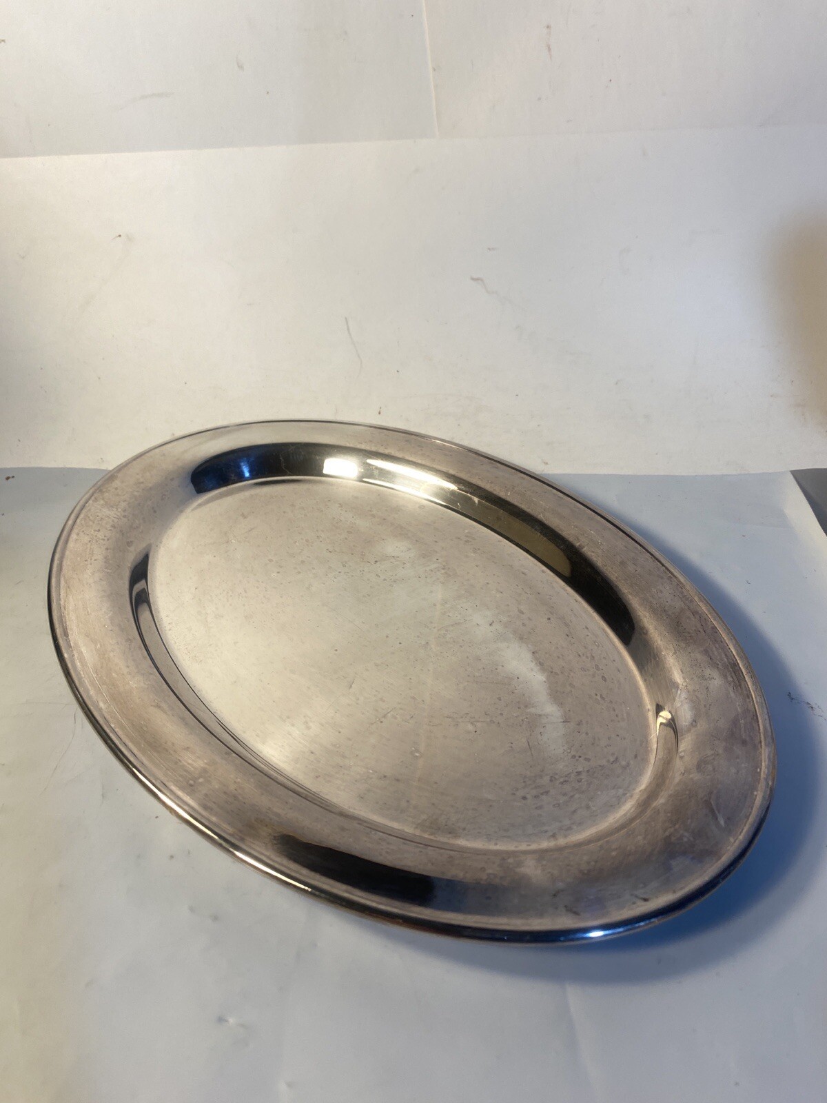 Vintage W & S Blackinton Silverplated Oval Platter Tray Dish 9 1/4”