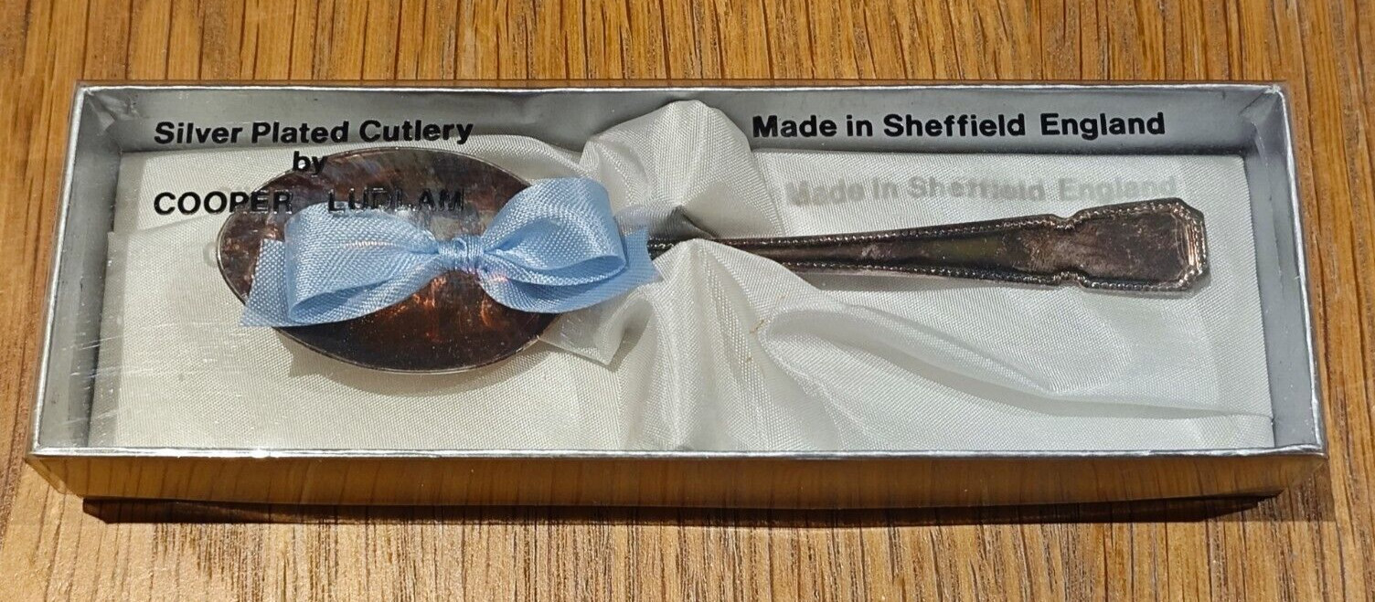 Boxed Vintage Cooper Ludlam Silver Plated Spoon – Sheffield Cutlery C. 1986/87