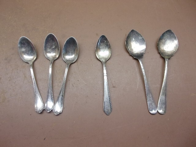 Lot of 6 Vintage Silverplate Condiment Spoons IFS Ltd./Rogers & Bro A1/Wilshire