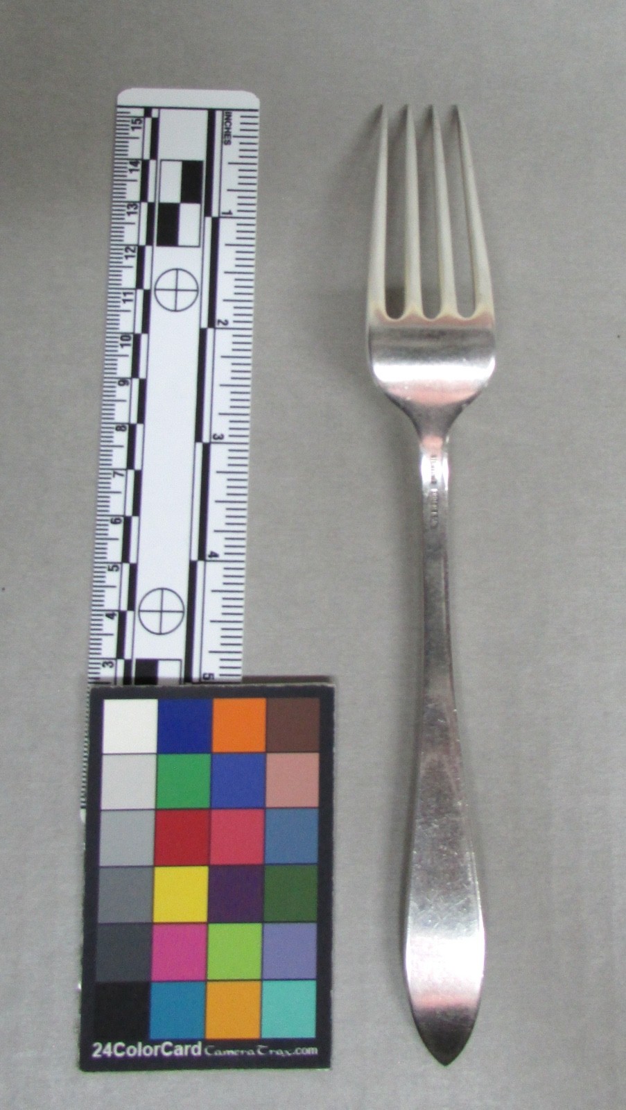 Dinner Fork, Sterling Silver, Buckingham Narrow, Shreve & Co, “P” 8”