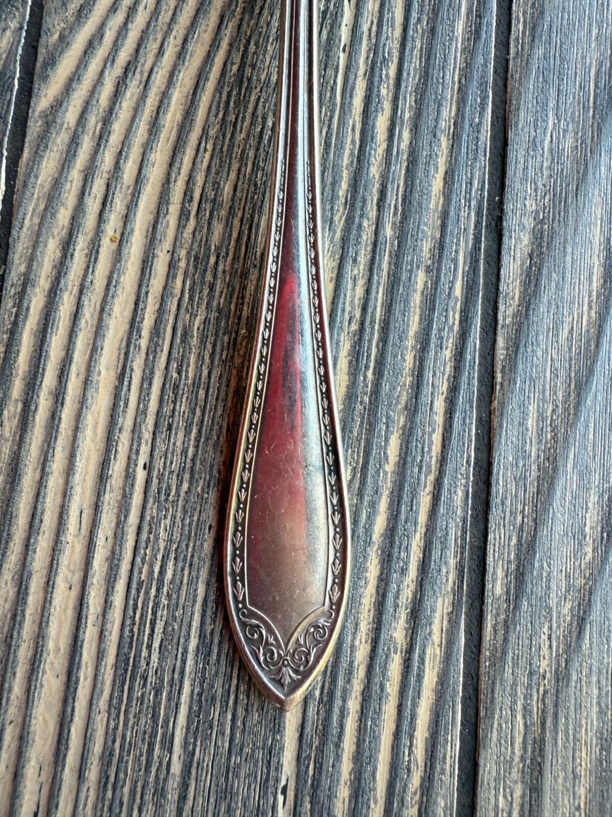 Vintage Community Silver Teaspoon With Ornate Handle Design