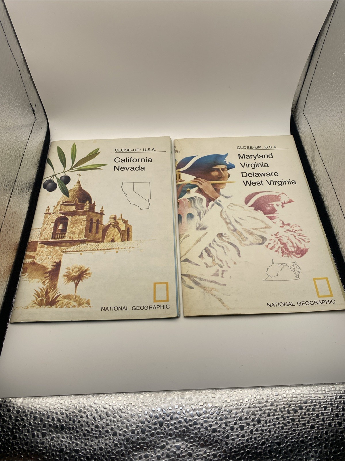 Vintage 1974 National Geographic Map Lot Of 4