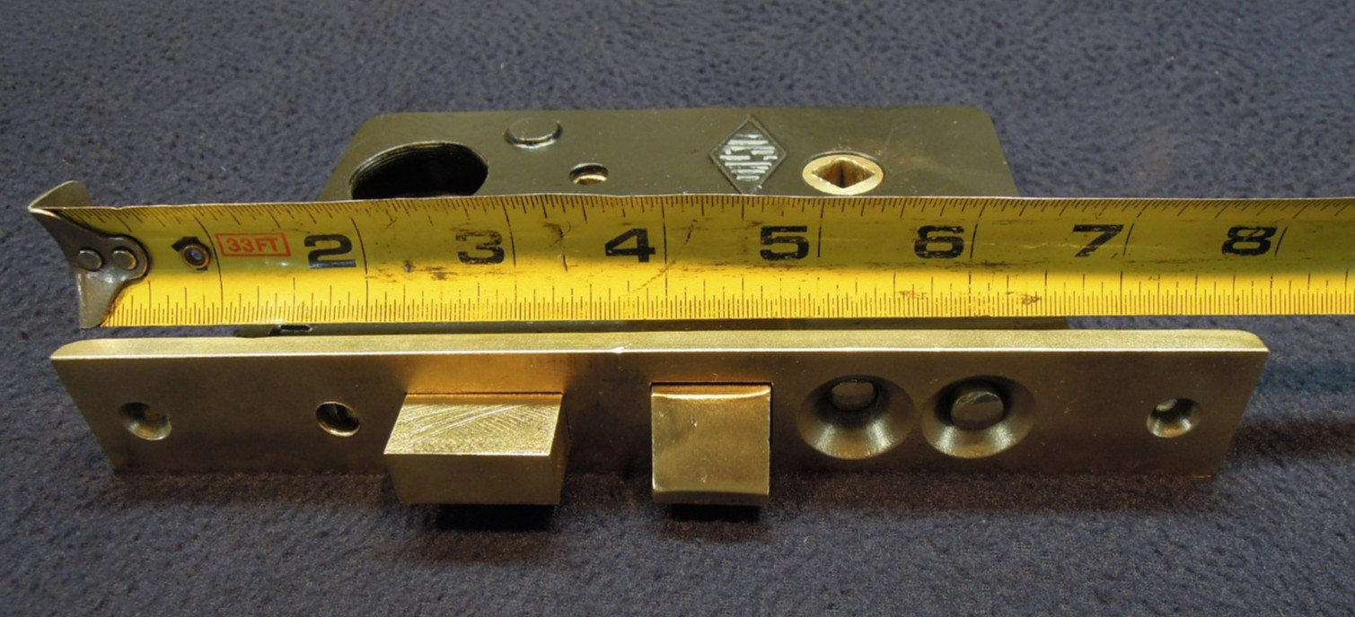 Antique Entry Mortise Lock Brass Knobs & Roses, Cylinder w/ 2 keys – Chesler