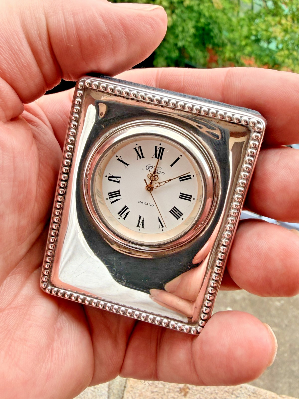 Sterling Silver Clock – Carrs of Sheffield – Sheffield – 1995