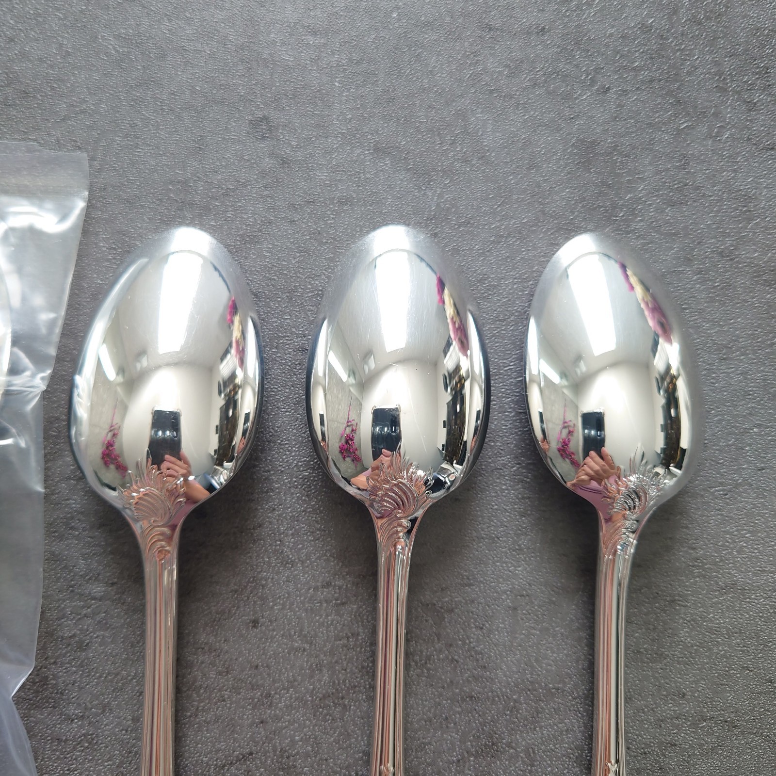 Christofle Marly 6pcs Silverplated Flatware Coffee Spoon Near MINT