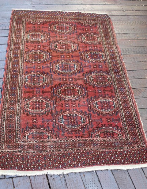 Vintage – Handwoven 1910-1930 Russian Caucasian 3ft x 4ft Nice antique Collector