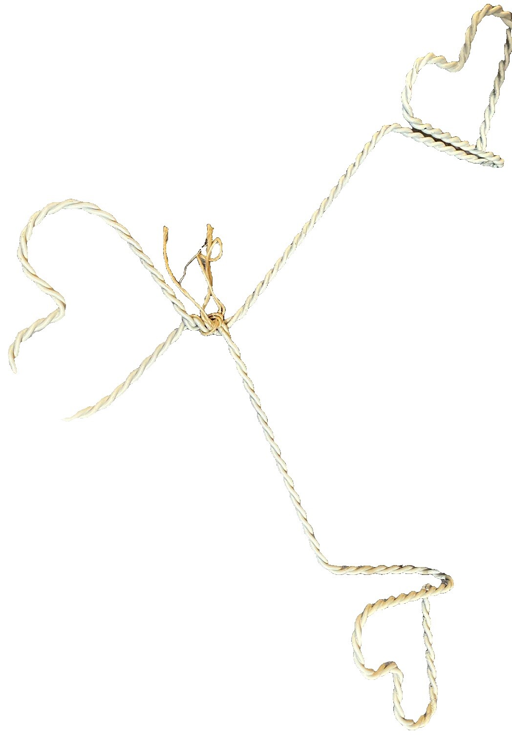 Heart Themed Twisted Metal Hook White Decor Indoor/outdoor Wedding Girls Room