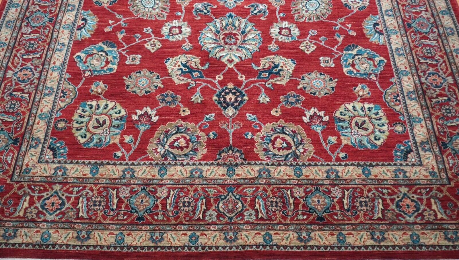 Authentic Karastan Sultana Red Sovereign 990-14606 Wool Rug 8’8″ x 12′ Excellent