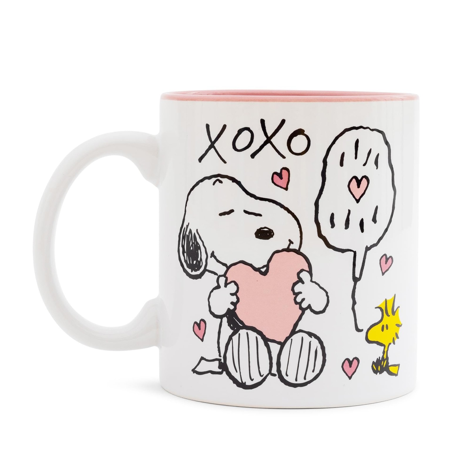 Silver Buffalo Peanuts Snoopy and Woodstock Valentine’s 20 Ounces, Multicolor
