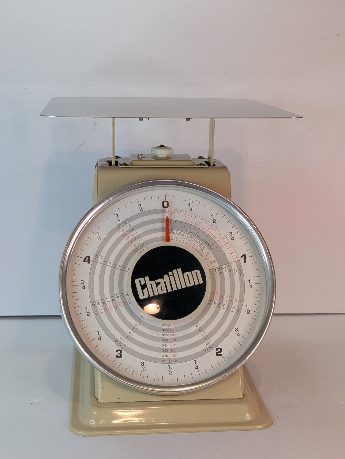 Vintage Chatillon 4lb Computing Postal Scale – Retro, WORKS.