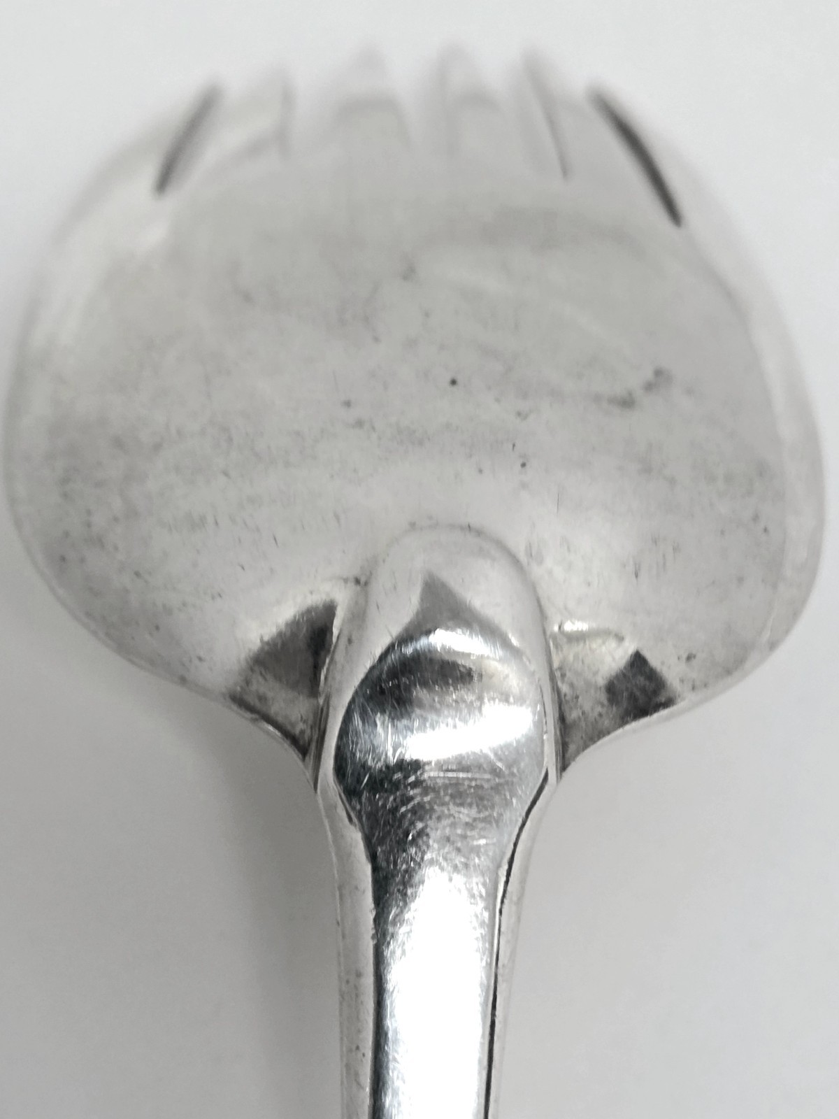 Eley, Fearn & Chawner Large Serving Fork Sterling Silver Armorial 1812