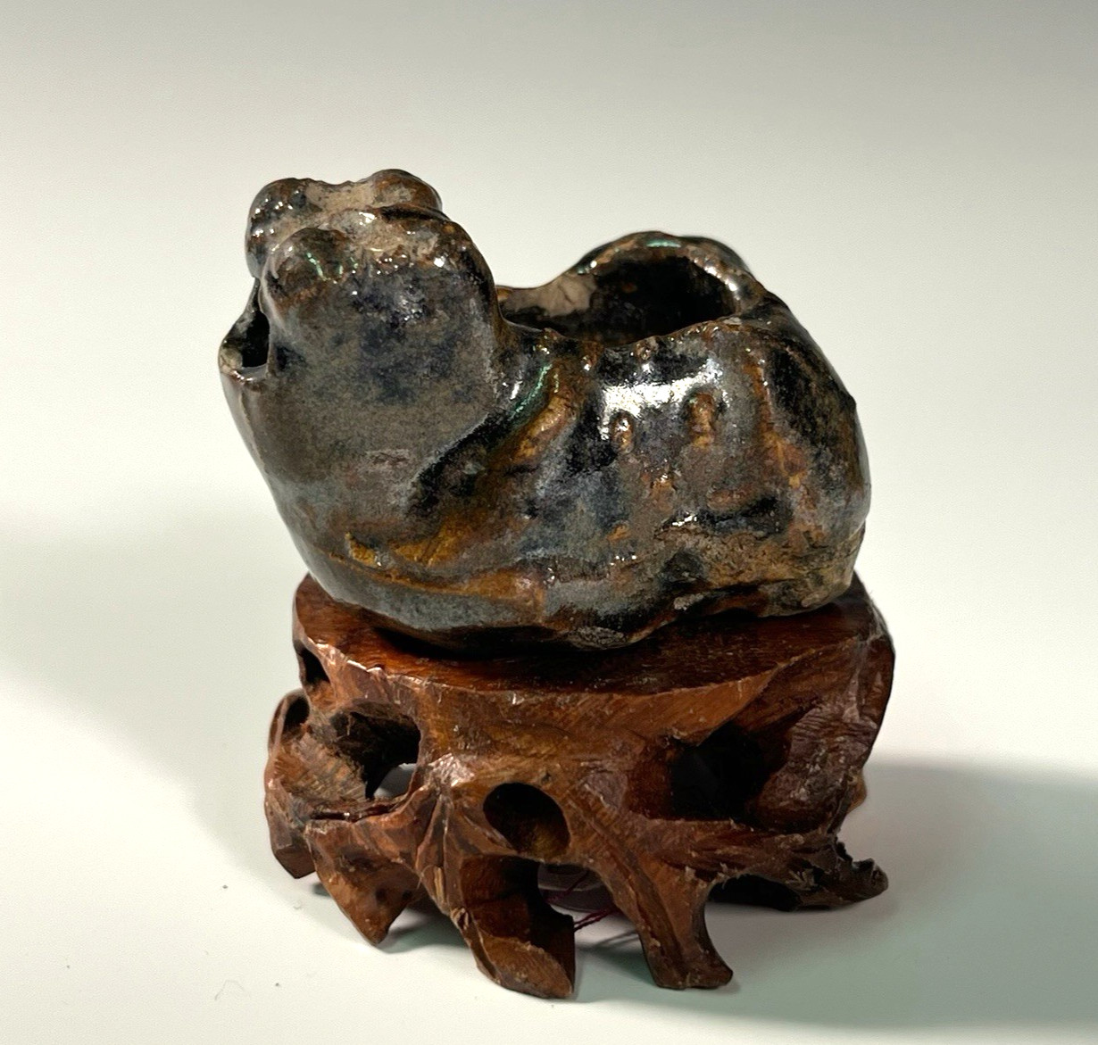 China Chinese glazed stoneware ‘toad’ water dropper Song Dynasty ca. 960–1279