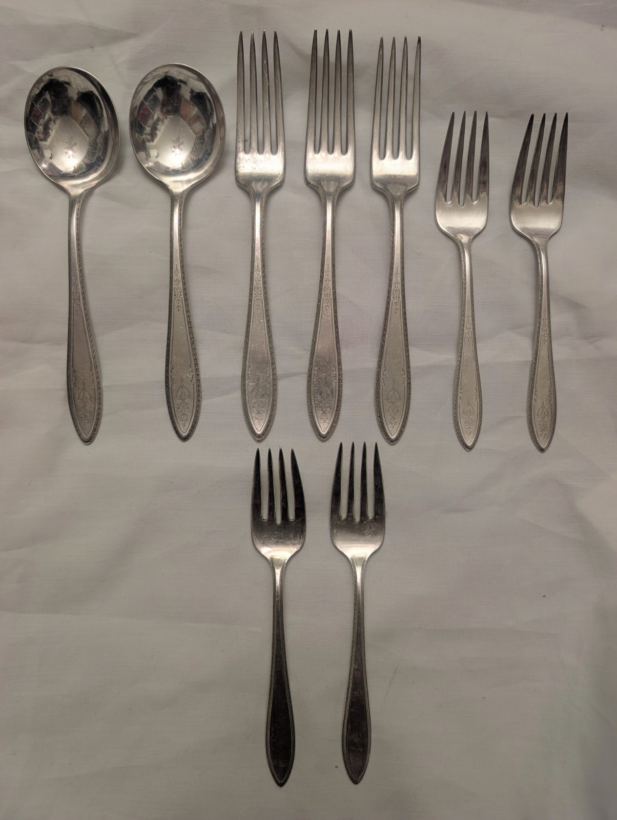 International Silver 1847 Rogers Bros ARGOSY Silverplate Flatware 9pcs 1926