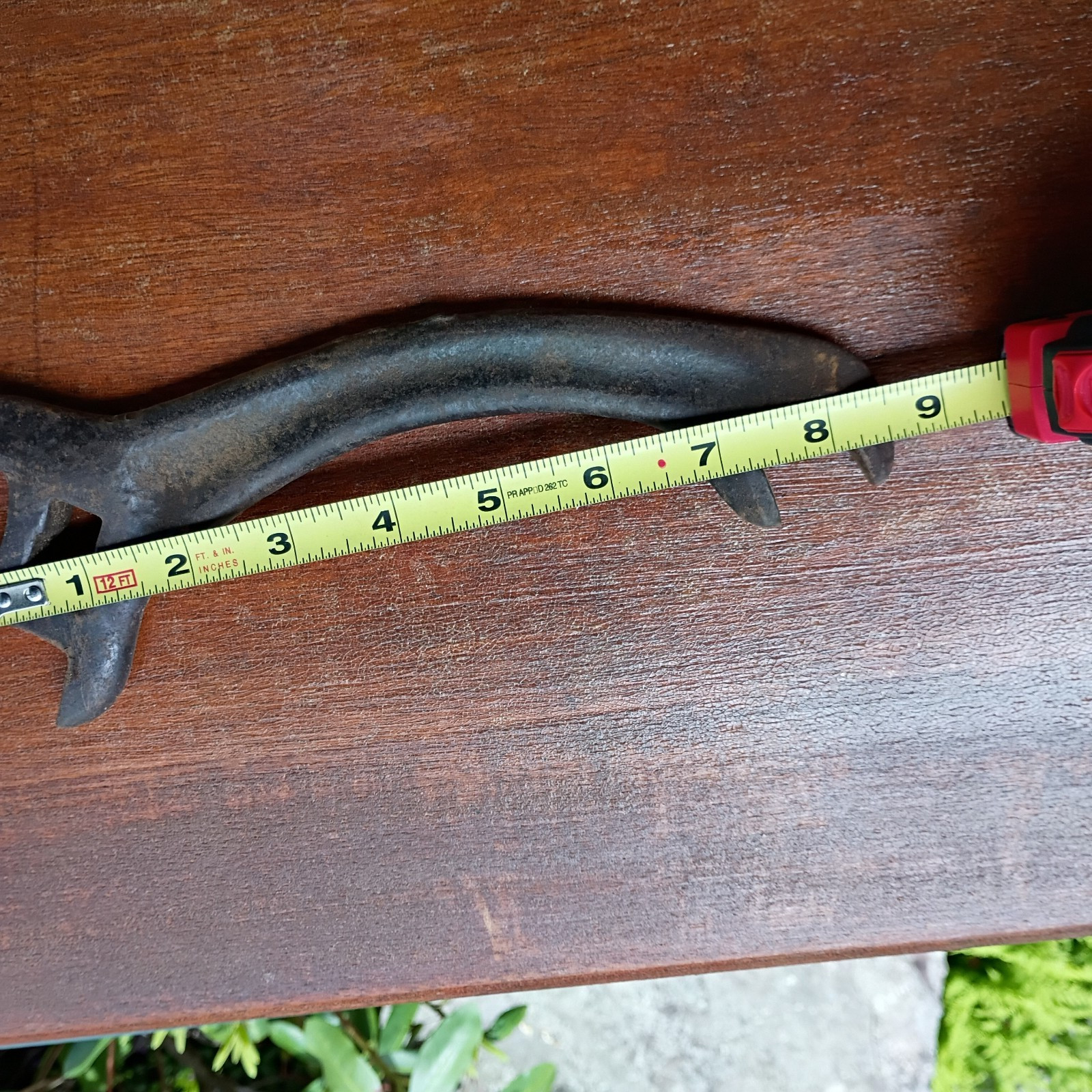 Antique Utility Wrench Iron Salvaged Industrial Farm Tool