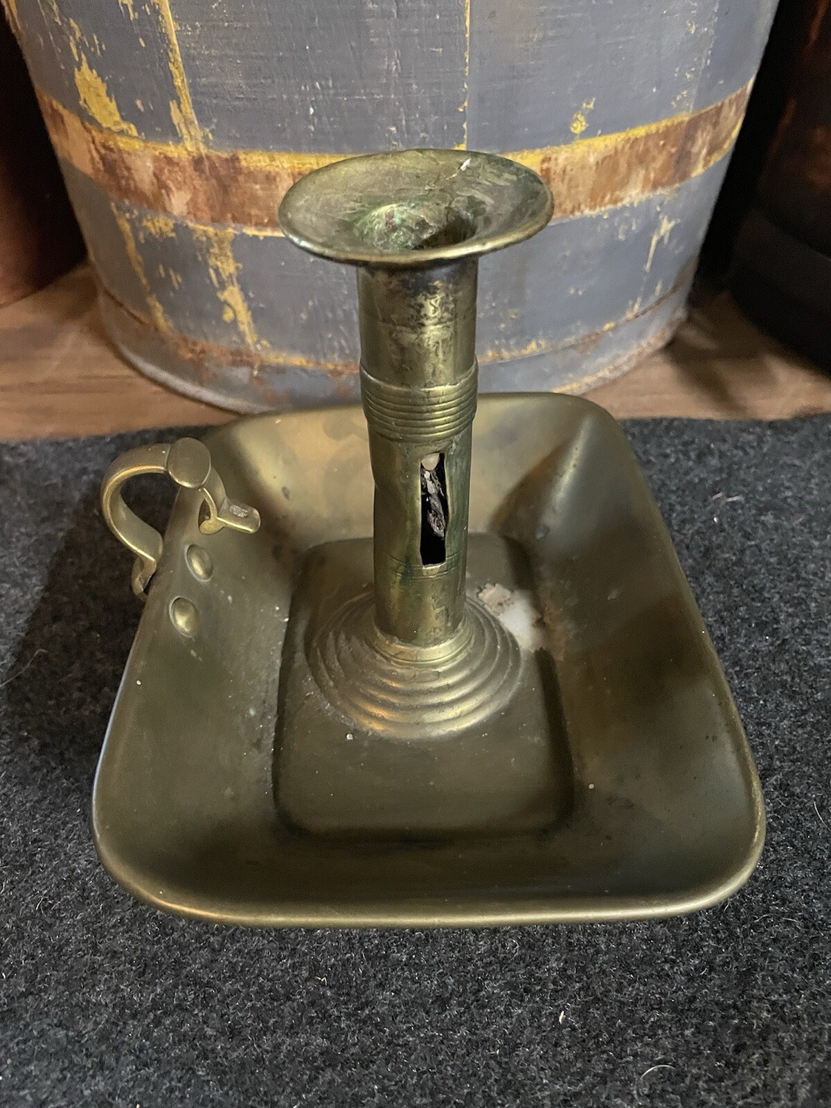 Antique Brass Chamberstick
