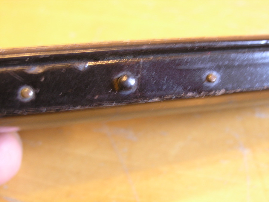 Antique Victorian Abalone Mop Inlay PAPIER-MÂCHÉ Spectacle Eyeglass Case