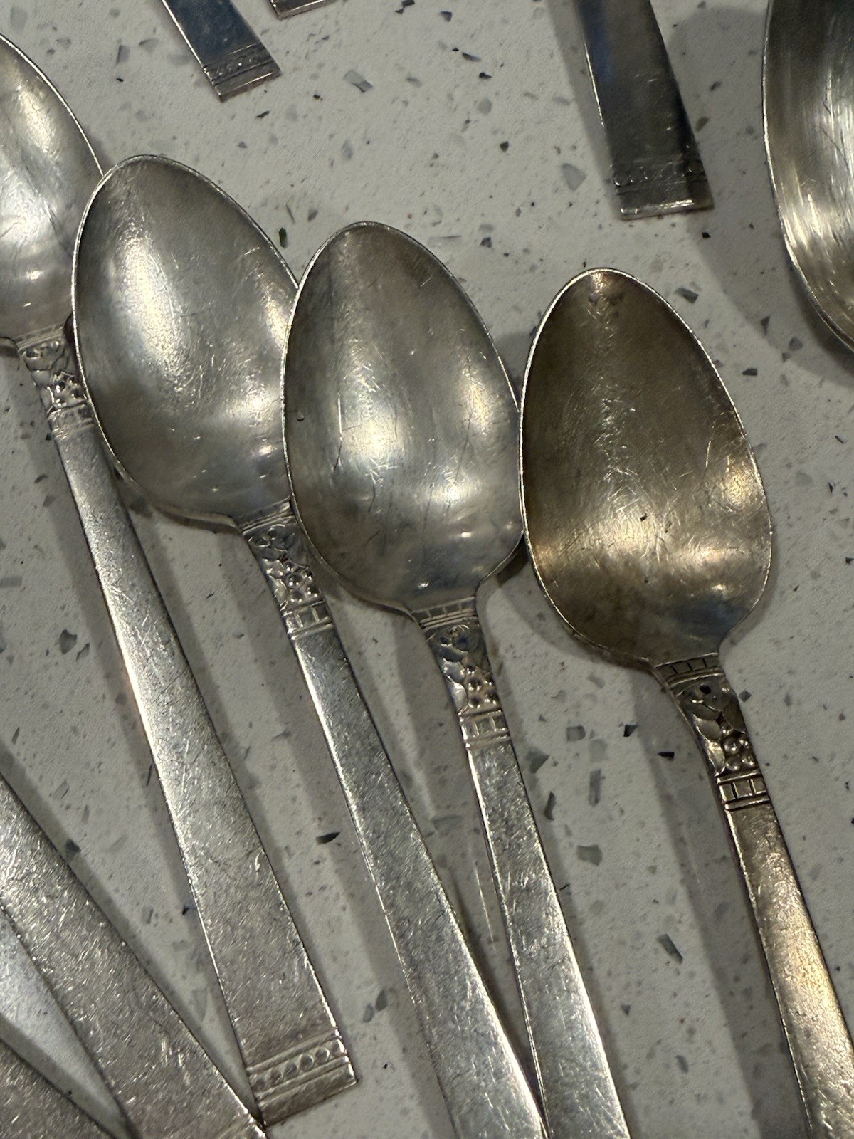 48 Pc Community FOREVER Silverplate Flatware Set Art Deco