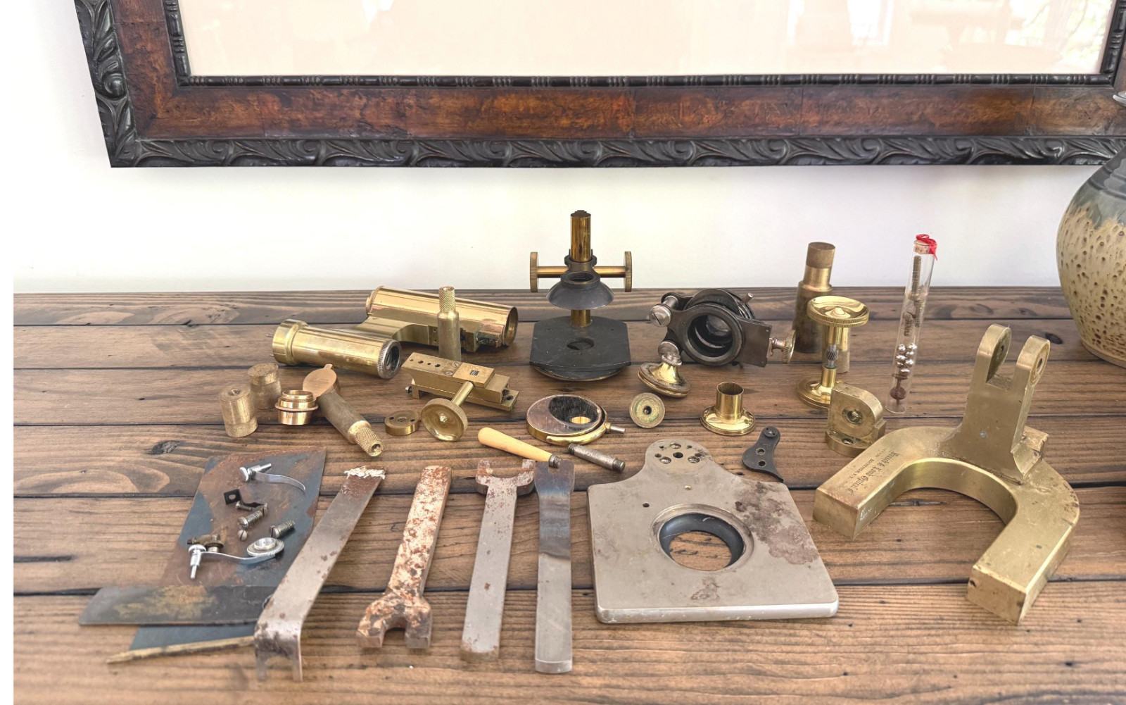 Antique Bausch & Lomb Microscope Parts