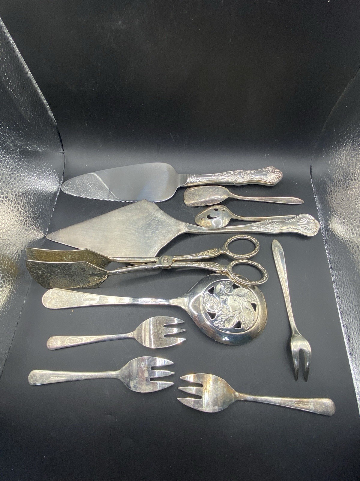 silver plated & Stainless flatware Serving ware mixed lot VTG Antique Silverware
