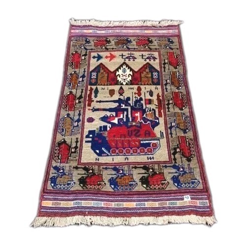 Handmade Afghan Amazing War Rugs Great Quality Beauiful design Size 135x85cm