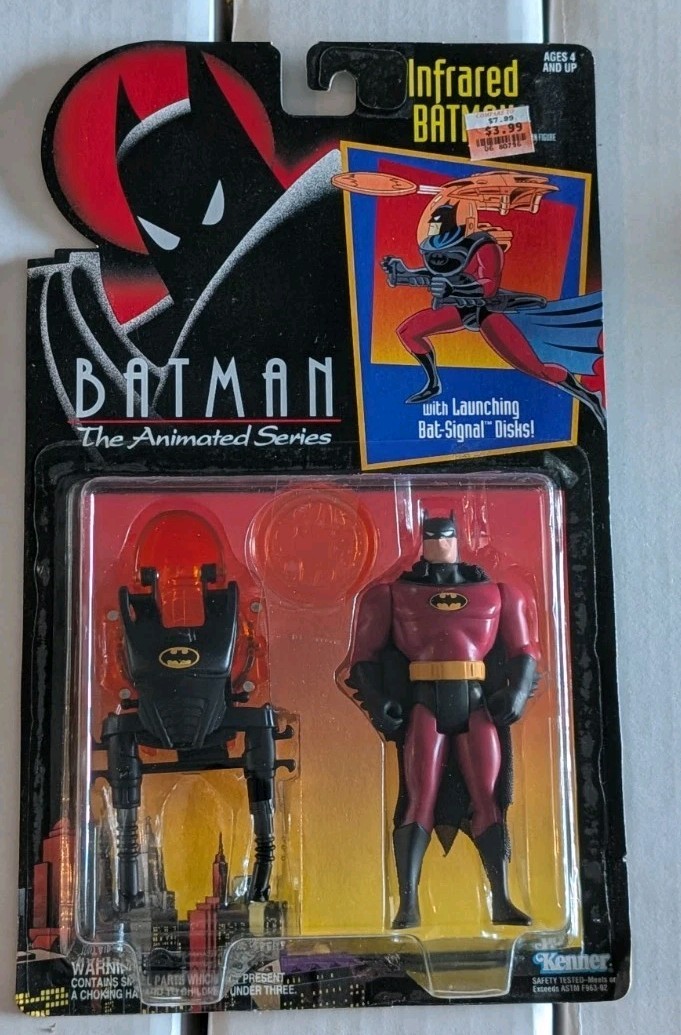 1993 Kenner Batman The Animated Series Infrared Batman Figure Sealed SEE PHOTOS