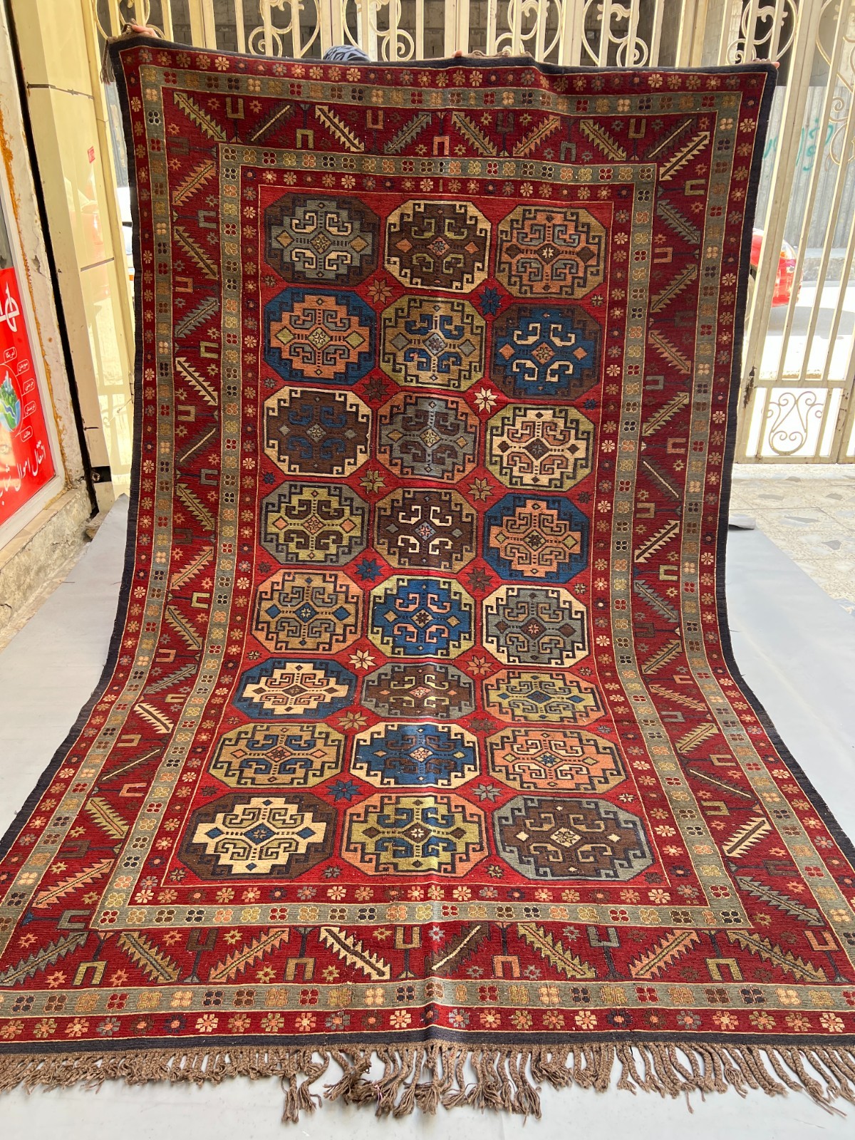 320 X 190 CM COLLECTOR ITEM Antique Kazak Daghistani Group Fine Quality Kilim