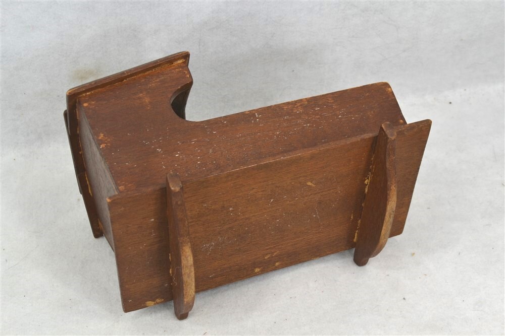 old bonnet cradle doll bed small 9 in. hand made natural pine antique replica