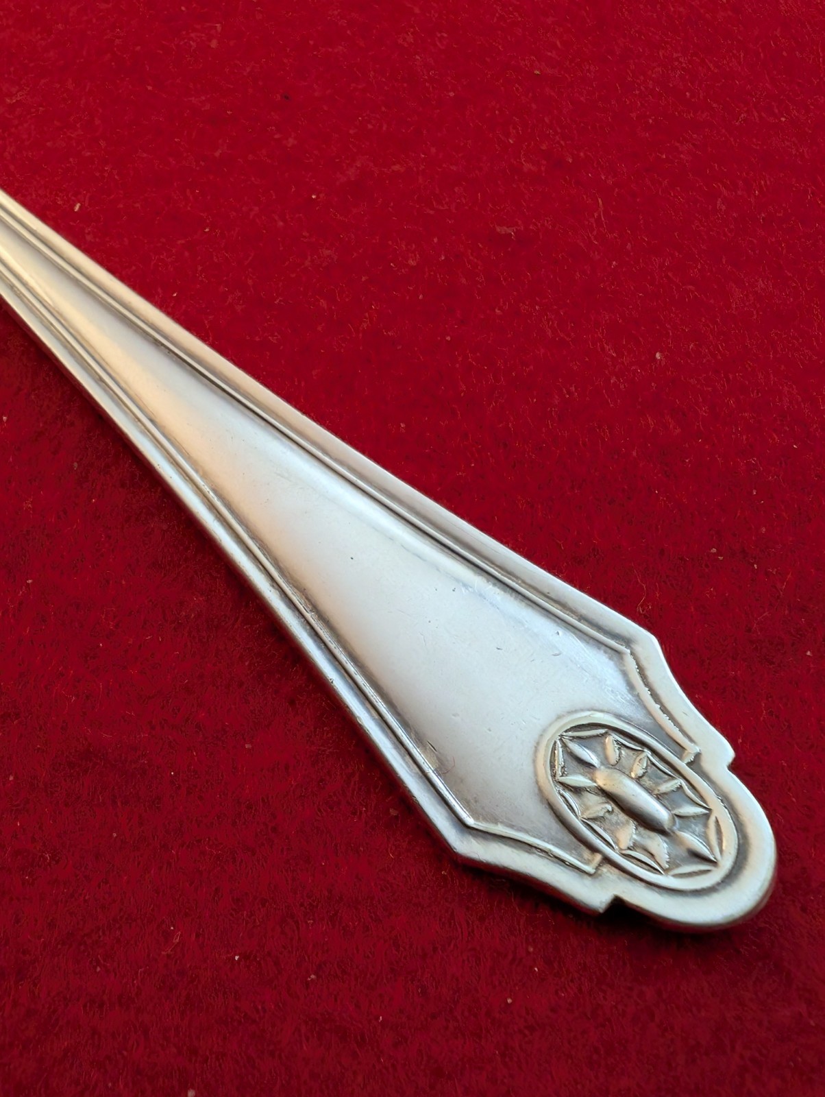 Georgian Pattern Silver Plate Casserole Serving Spoon 9 1/4″ Silverplate