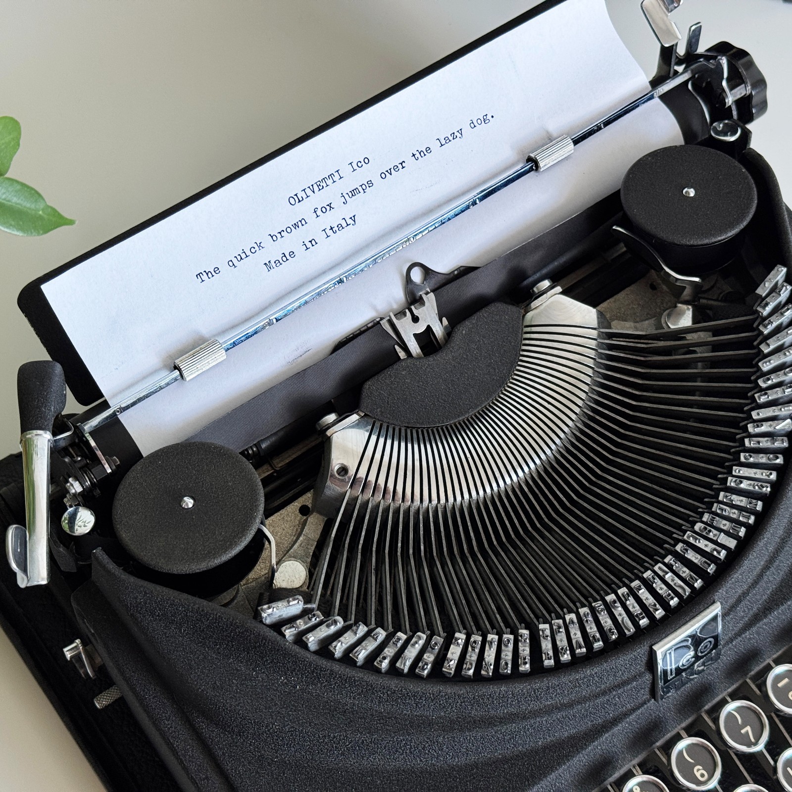 Pre-War Olivetti Ico | Typewriter | Working | 1930s | UPS 3-Day to US/CAN