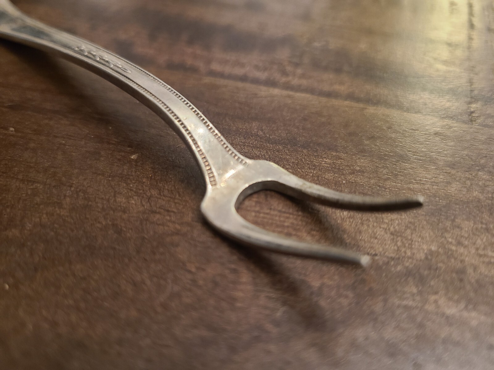 Antique Alvin silver olive fork