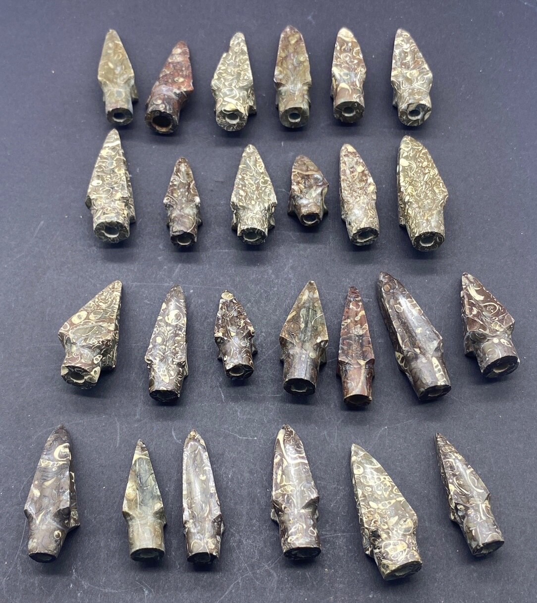 Ancient lot of Rare Old Natural Jasper Stone Bactrian Era Warrior Arrowheads