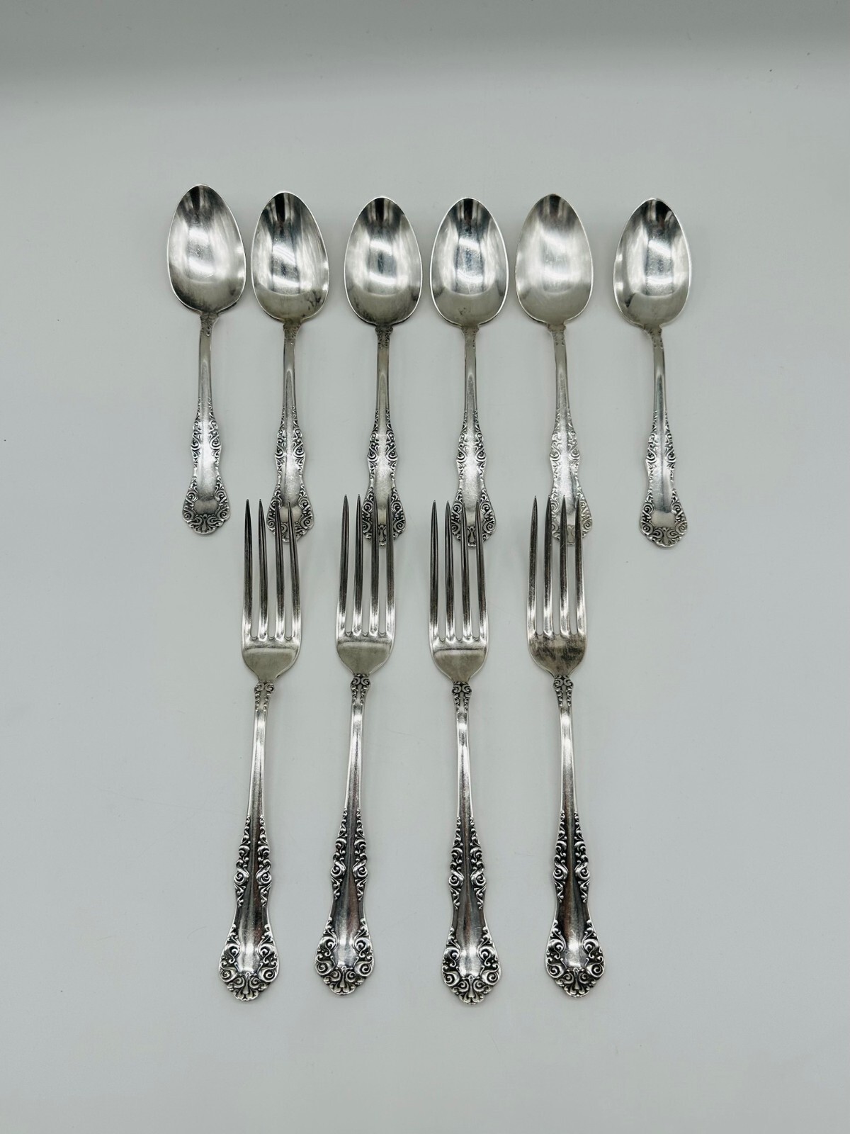 Oneida Simeon No. 1 Simeon L & George H Rogers Silverplate Forks & Teaspoons