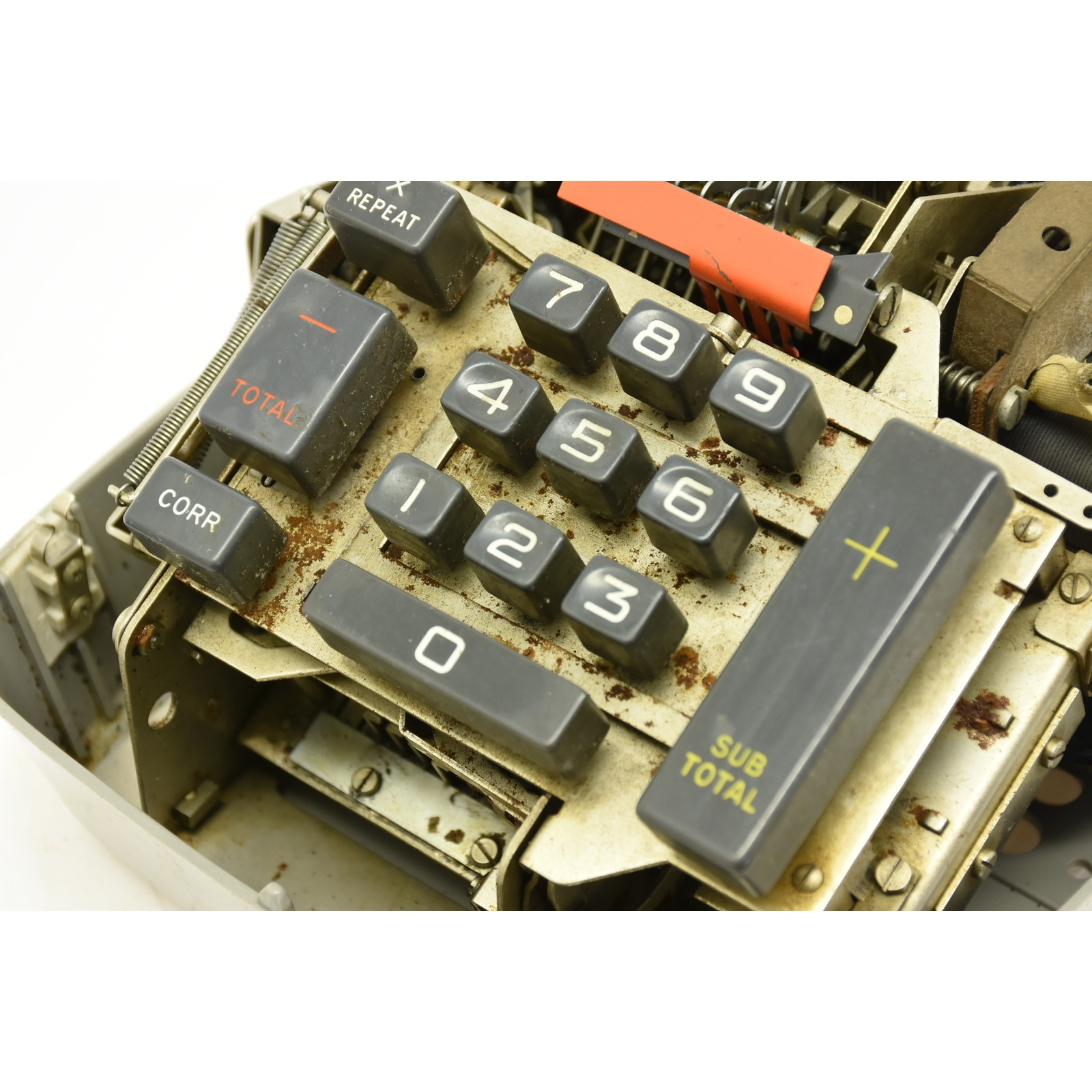 Vintage MCM Underwood Adding Machine 1950’s Retro Calculator Prop w/ Paper Roll