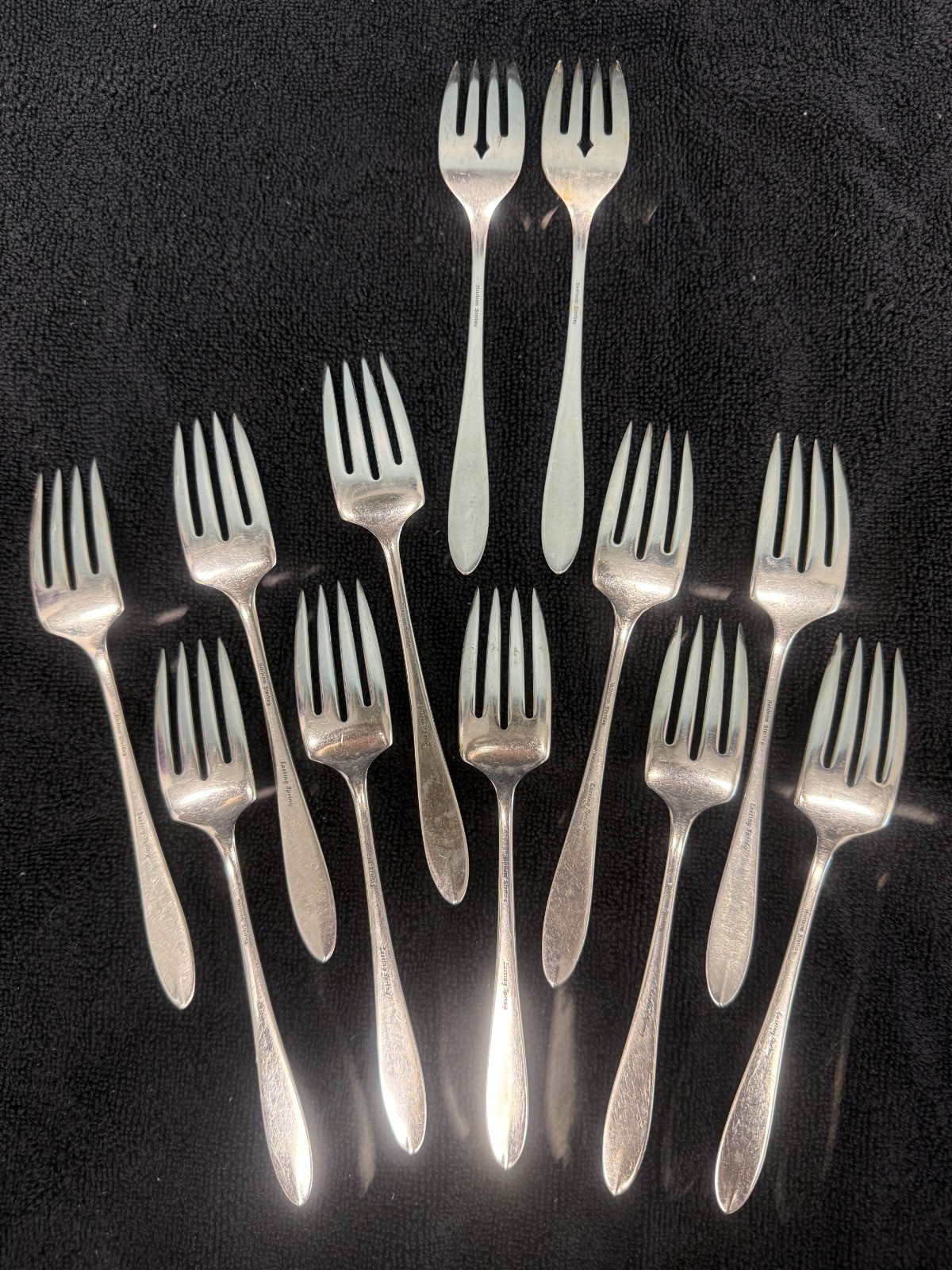 Lasting Spring by Oneida Sterling Silver Flatware 12 Place Setting 62 PCS
