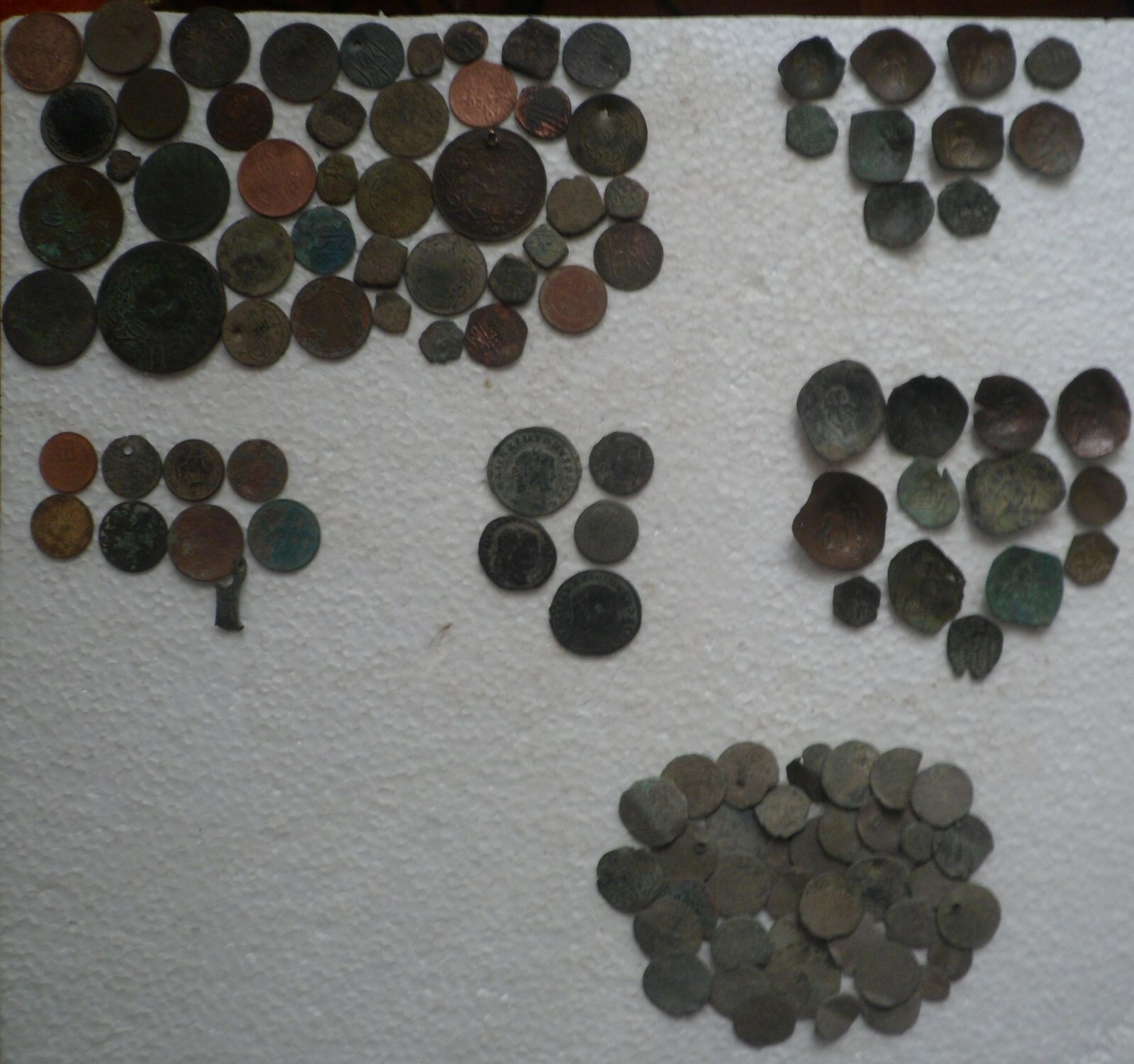 LARGE GROUP ANTIQUE & ANCIENT BALKAN COINS. ROMAN, BYZANTINE, OTTOMAN, BULGARIAN