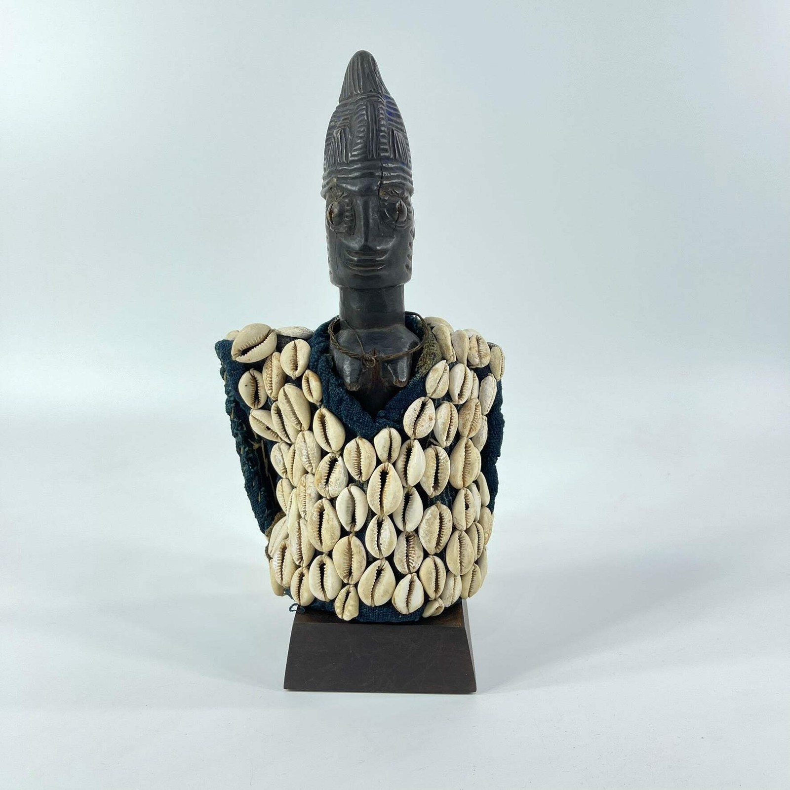 Yoruba Ibeji Figure with Cowrie Shell Vest Nigeria