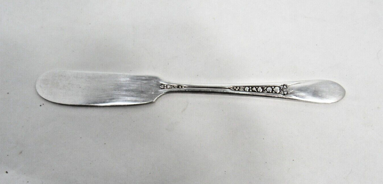 Wm Rogers Mfg Co Original Rogers Priscilla Lady Ann Butter Knife 1941 6″