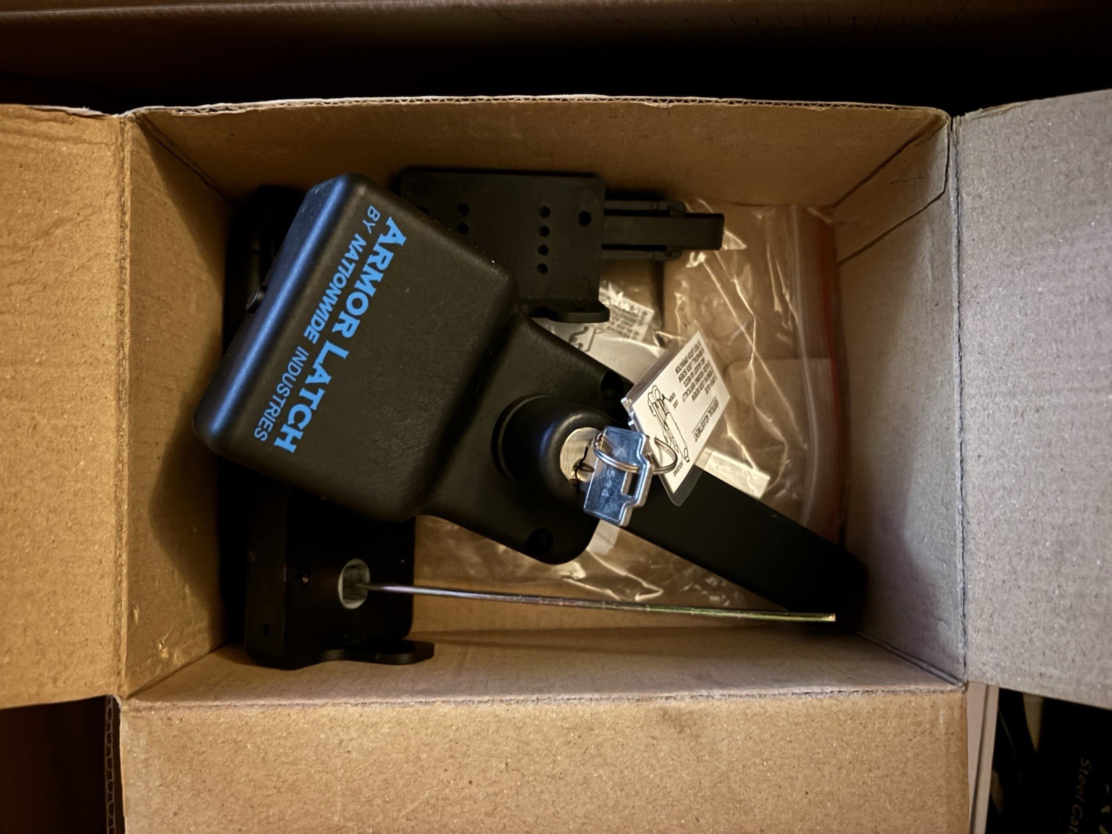 Armor Latch. Magnetic Gate Latch And Keys. By Nationwide Industry’s.