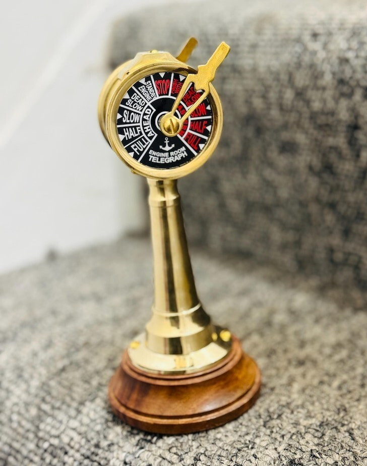 Engine Telegraph Brass Nautical Ship Order Room Antique Ship’s Maritime