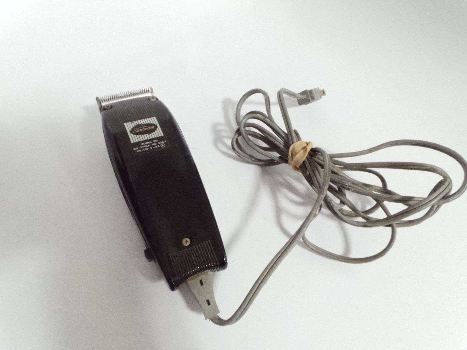 Vintage Sunbeam Model 80 Hair Clippers 60 Cycle -110-120 Volt, 100% Working