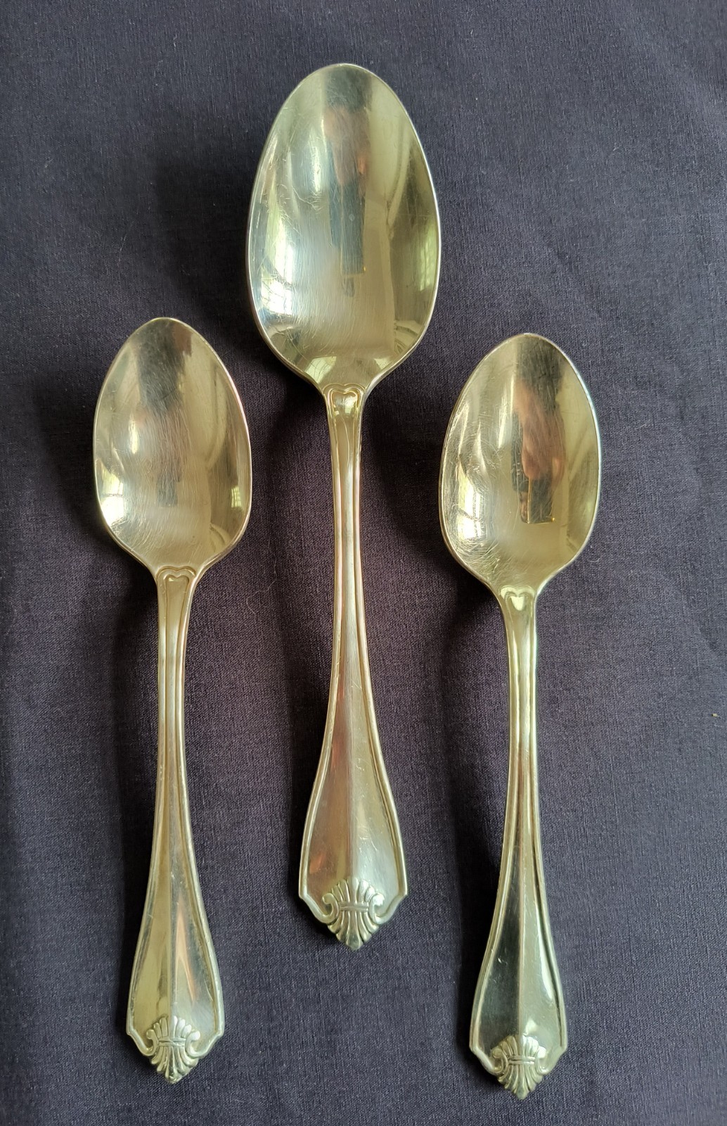 Oneida King James Silverplate Spoons x 3