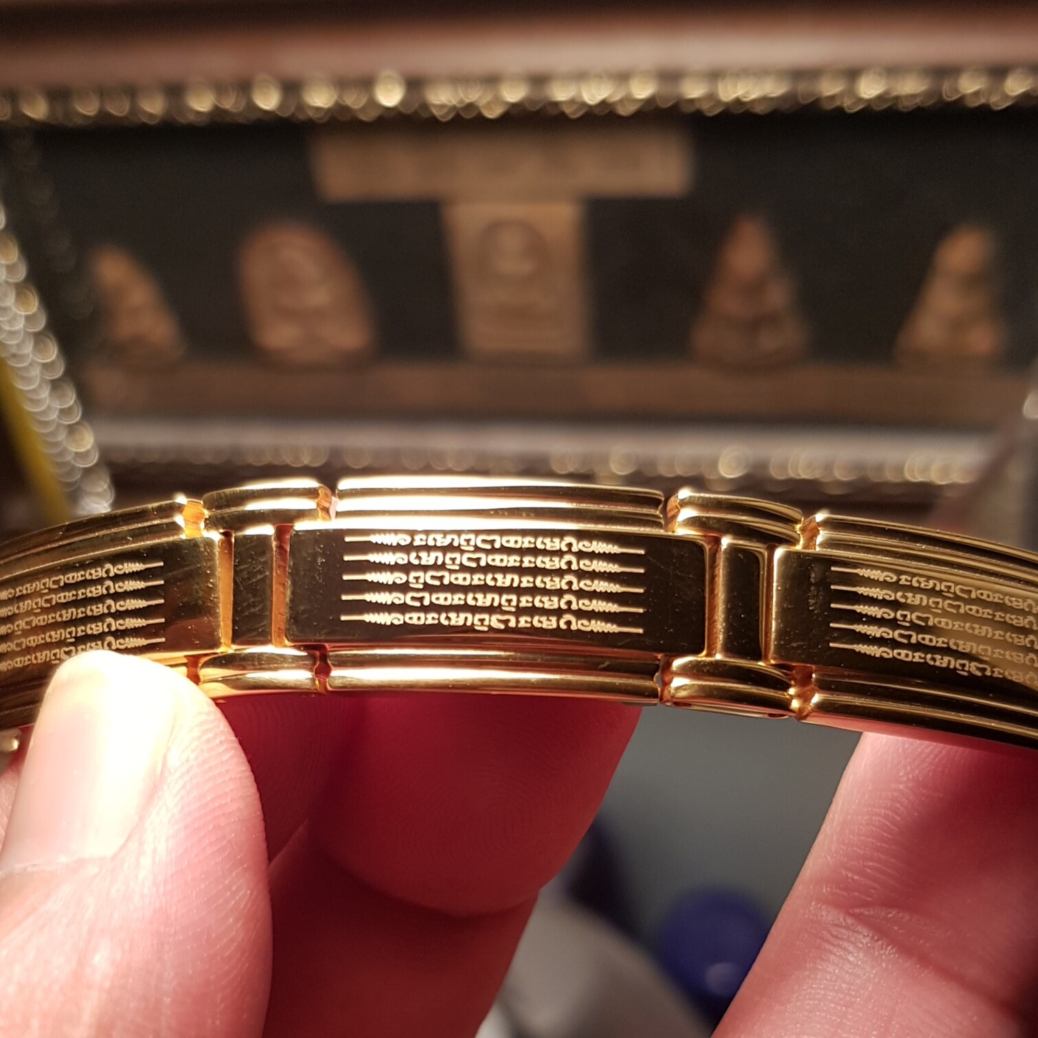 Bracelet Yant 5 Rows Talisman Leklai Ajarn Noo Lucky Protect Power Thai Amulet
