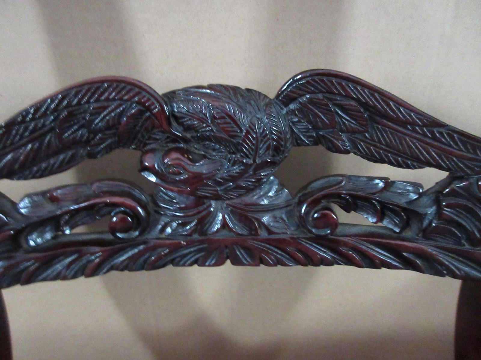 FINE PR. of 19thc. NY. FEDERAL MAHOGANY EAGLE SPLAT CHAIRS DUNCAN PHYFE MANOR OF