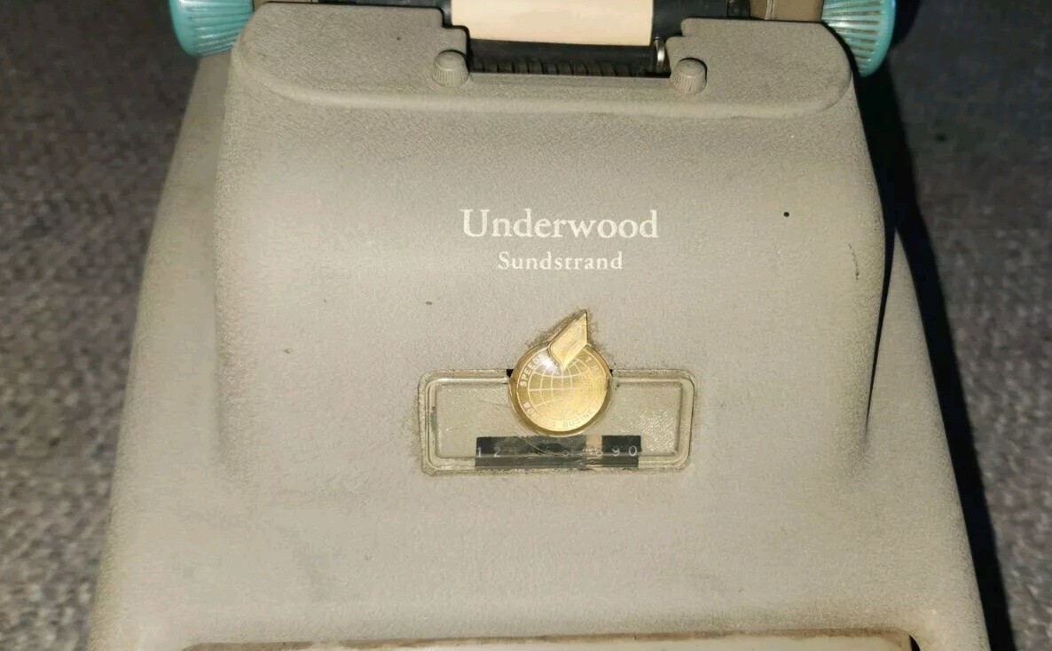 Vintage Underwood Corp Sundstrand Adding Machine Calculator As Is